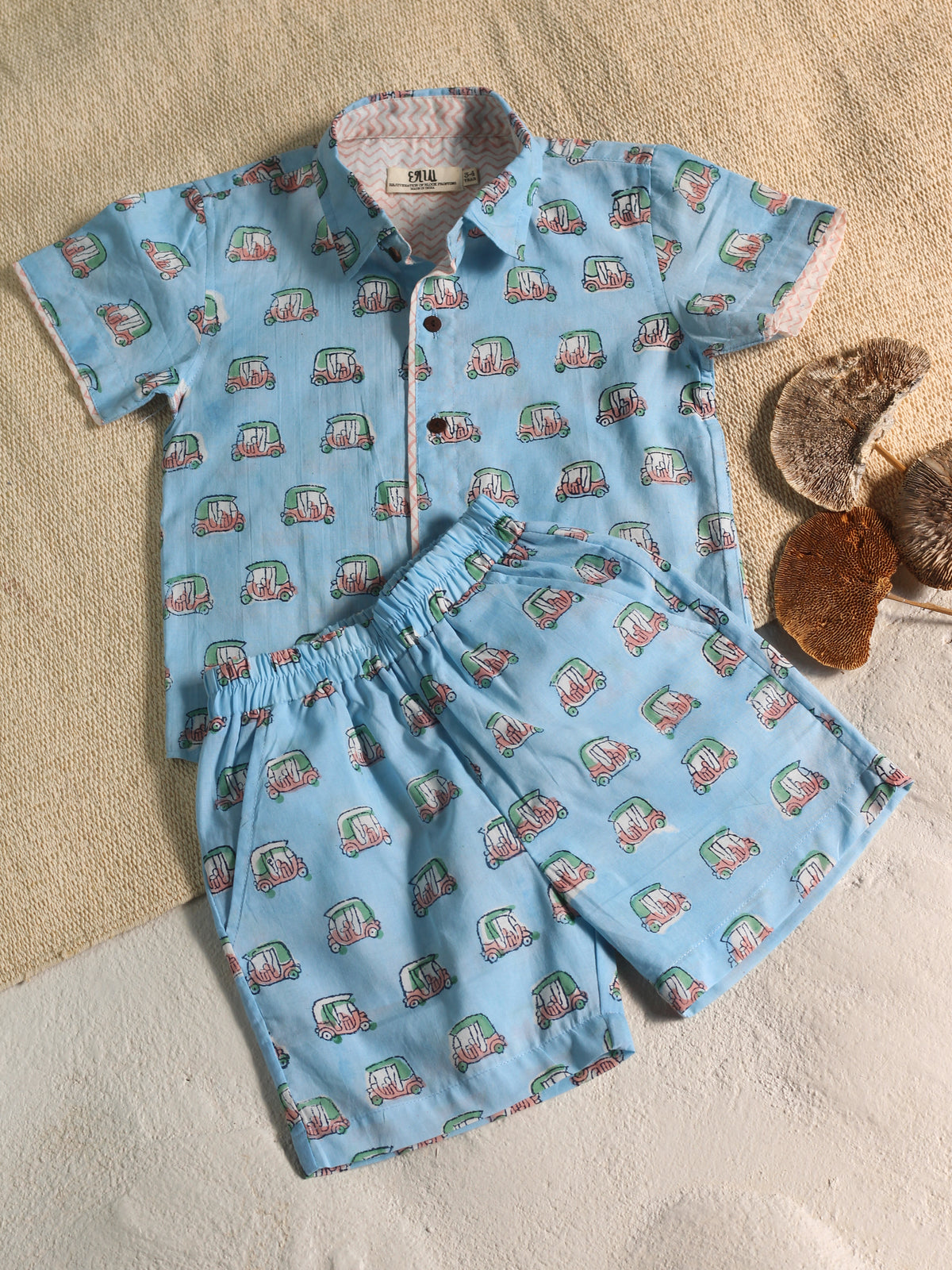 KIDS AUTO-RICKSHAW SHIRT & SHORT SET