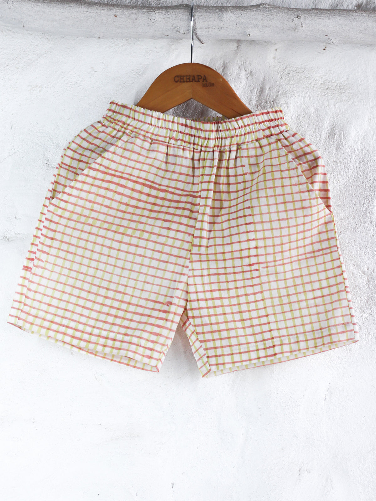 PEACH BIRDS TOP & SHORTS SET