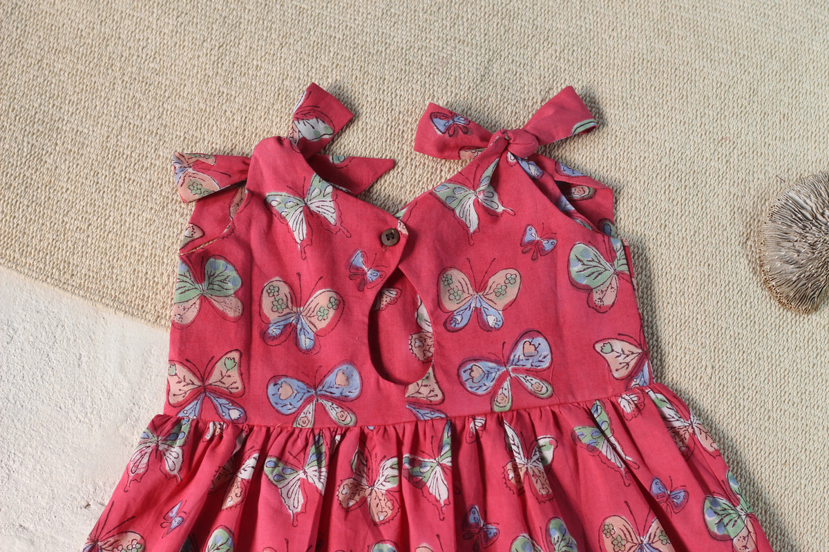 Butterfly Shoulder Bow Dress