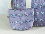 Purple birdie Duffle Bag