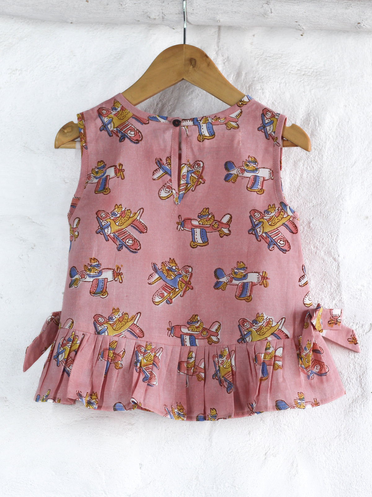 PINK PLANE TOP & PANT SET