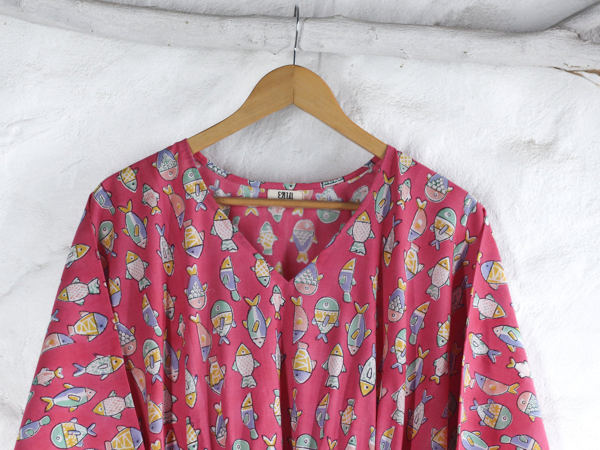 KAFTAN - PLUM FISH