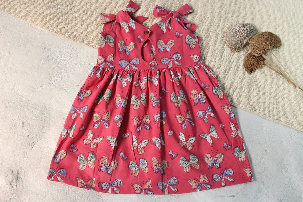Butterfly Shoulder Bow Dress