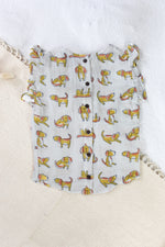 DOGGY DOODLE MUSLIN TOP & SHORT SET