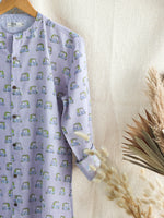 SHIRT - Autorickshaw in pastel Purple