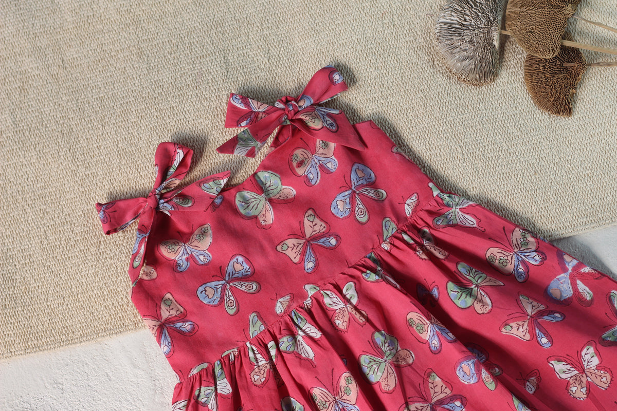 Butterfly Shoulder Bow Dress