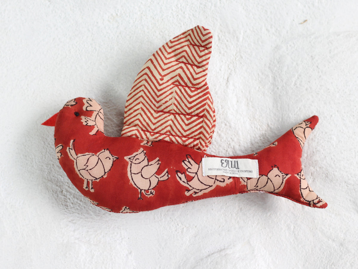 MAROON BIRDIE SOFT TOY