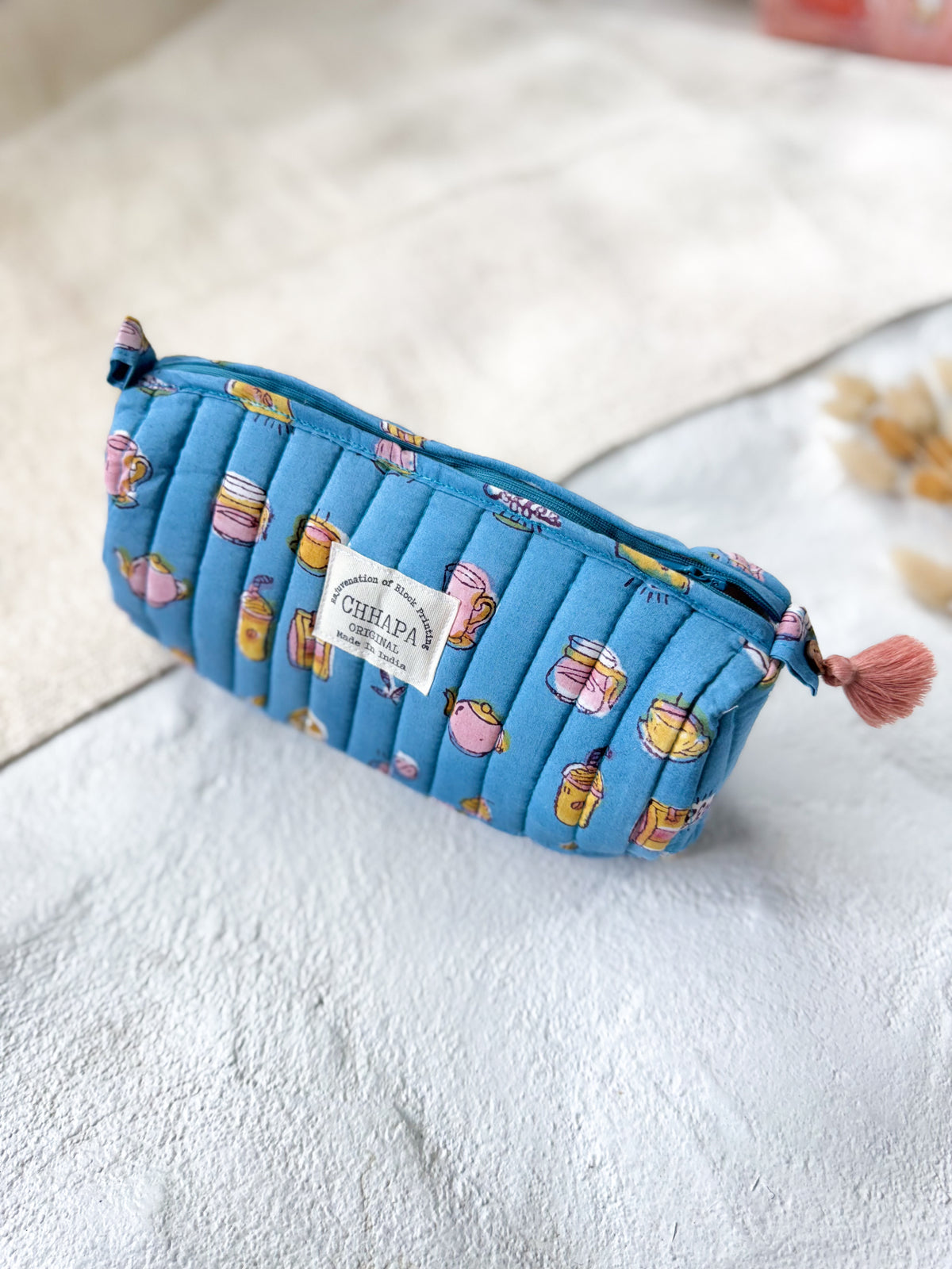 BLUE COFFIEE POUCH