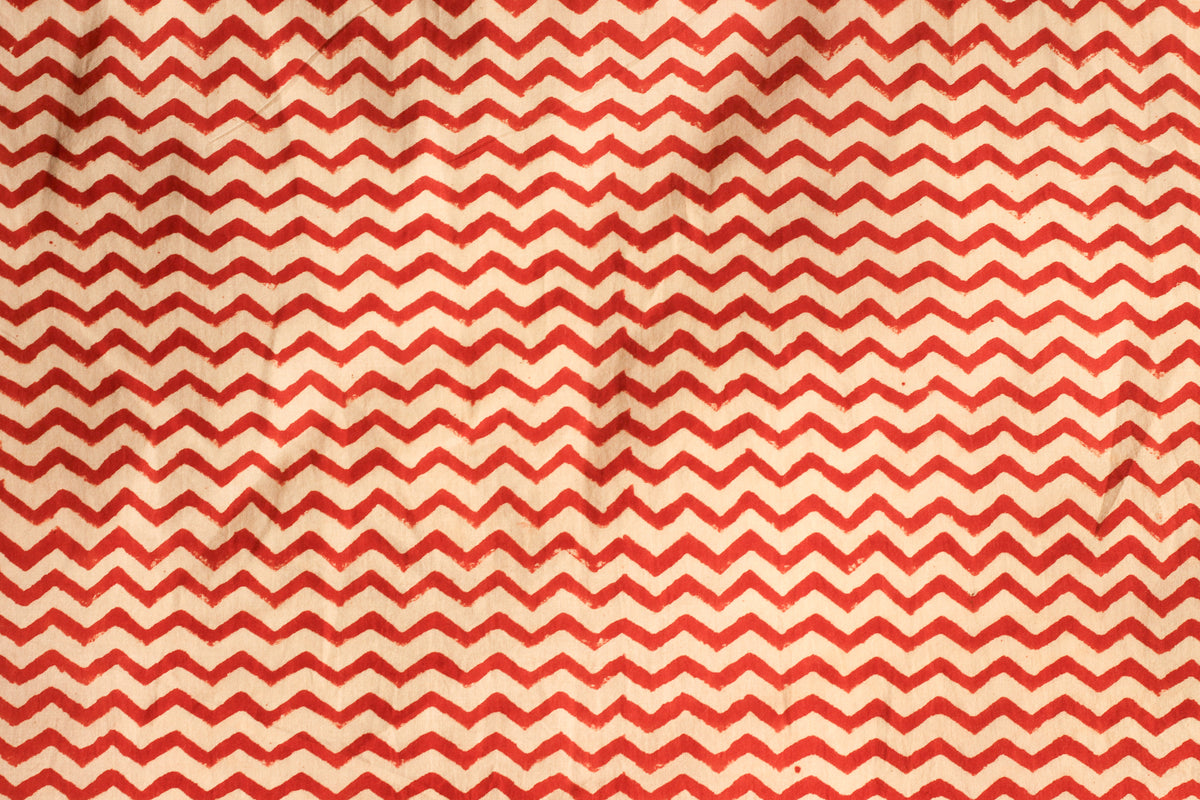 Fabric - Maroon Small Chevron