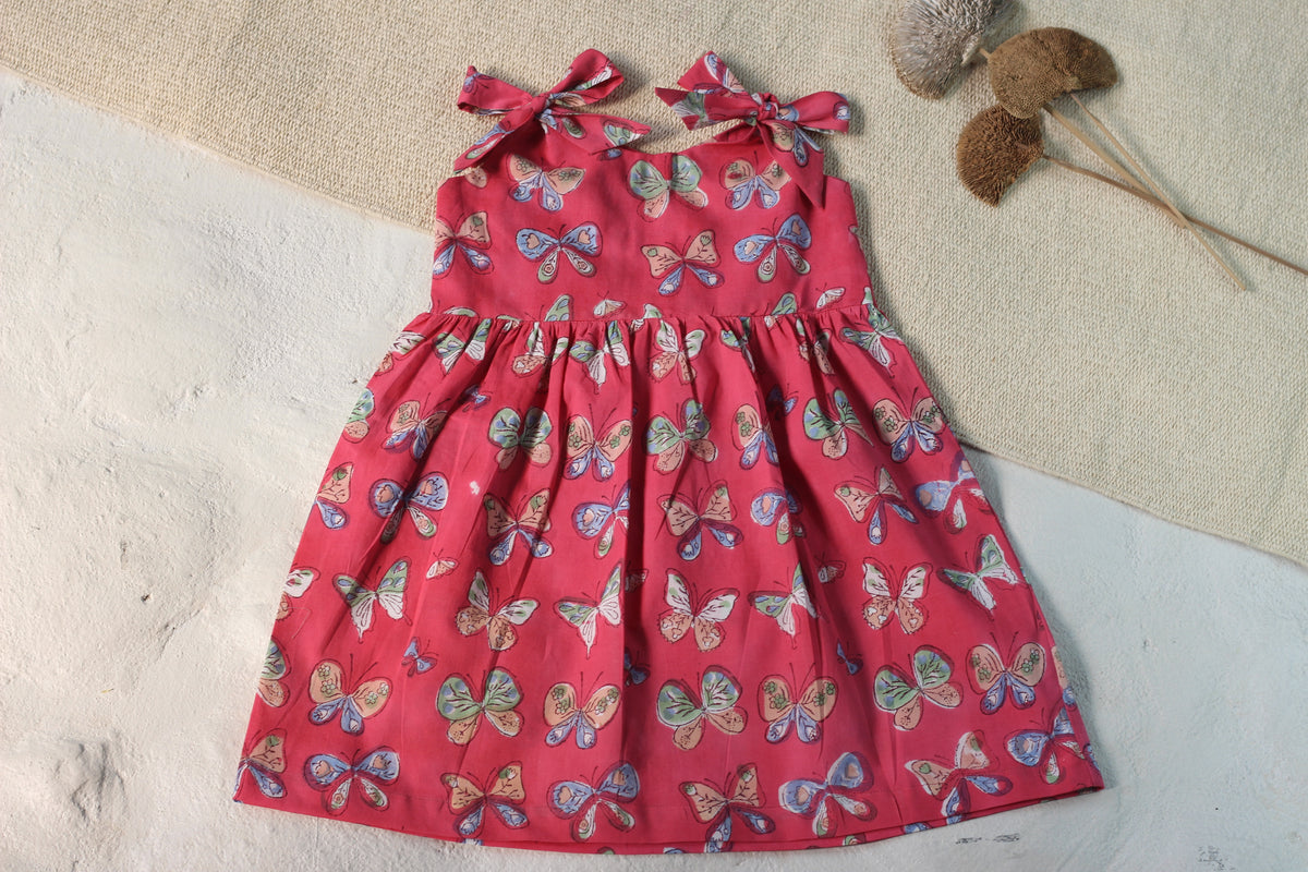 Butterfly Shoulder Bow Dress