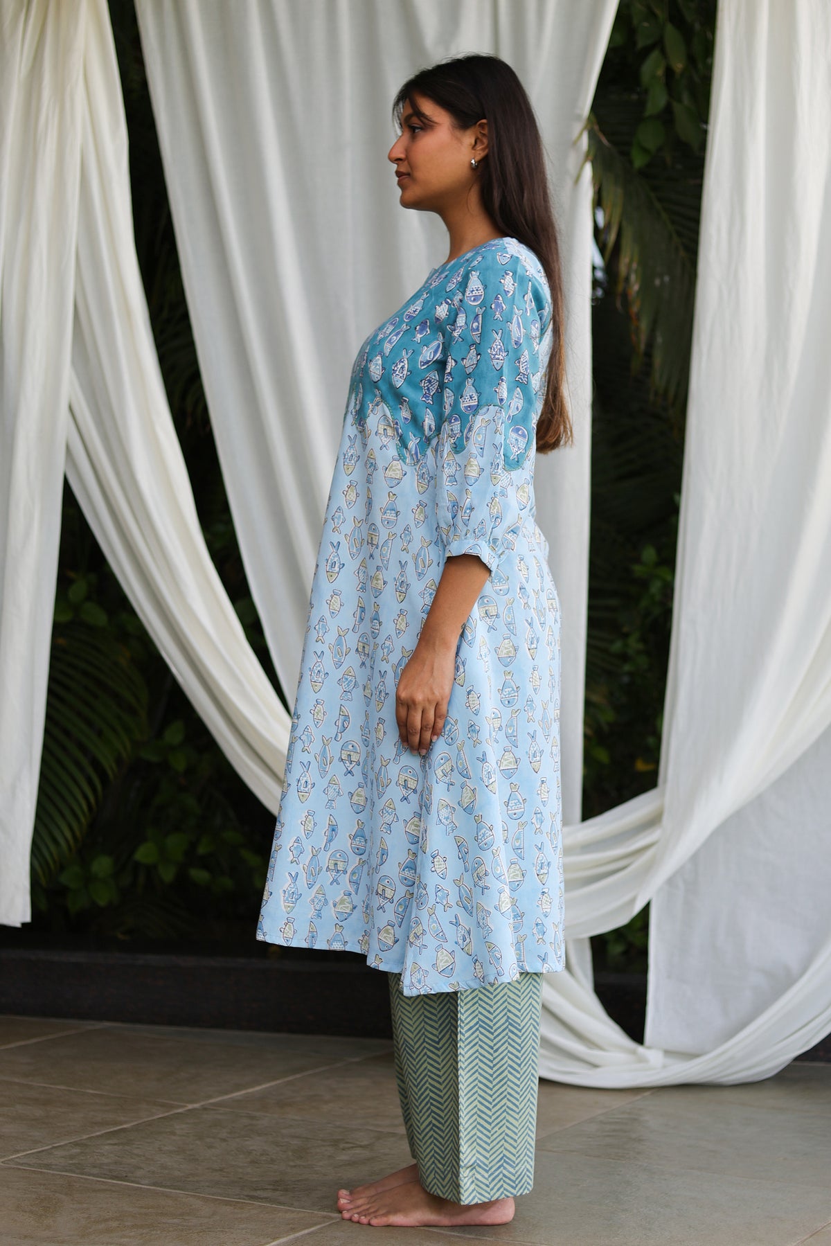 Blue Finny Kurta Set