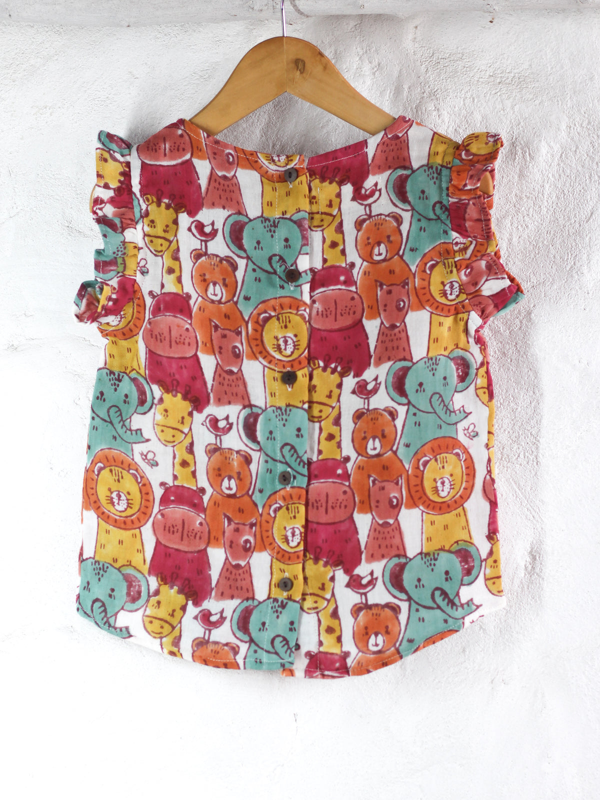 FUN ANIMALS MUSLIN TOP & SHORT SET