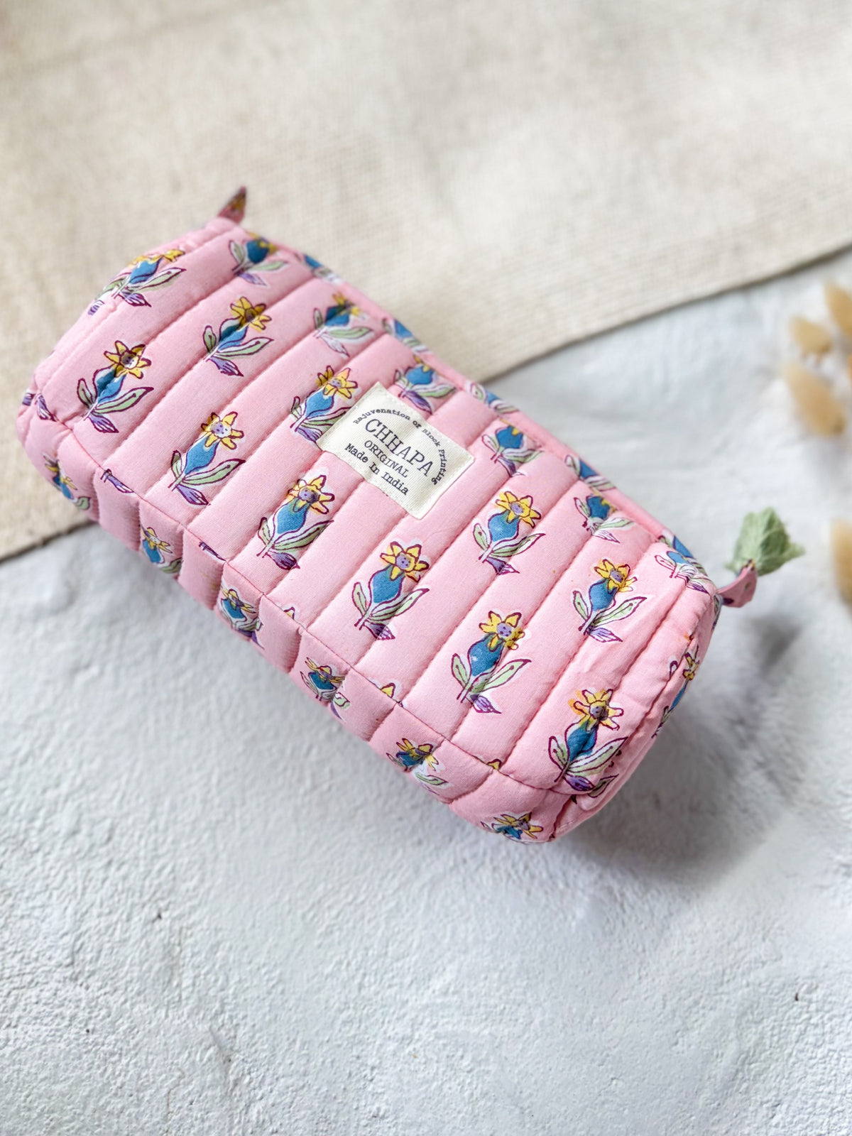 PINK ANARBUTTI POUCH