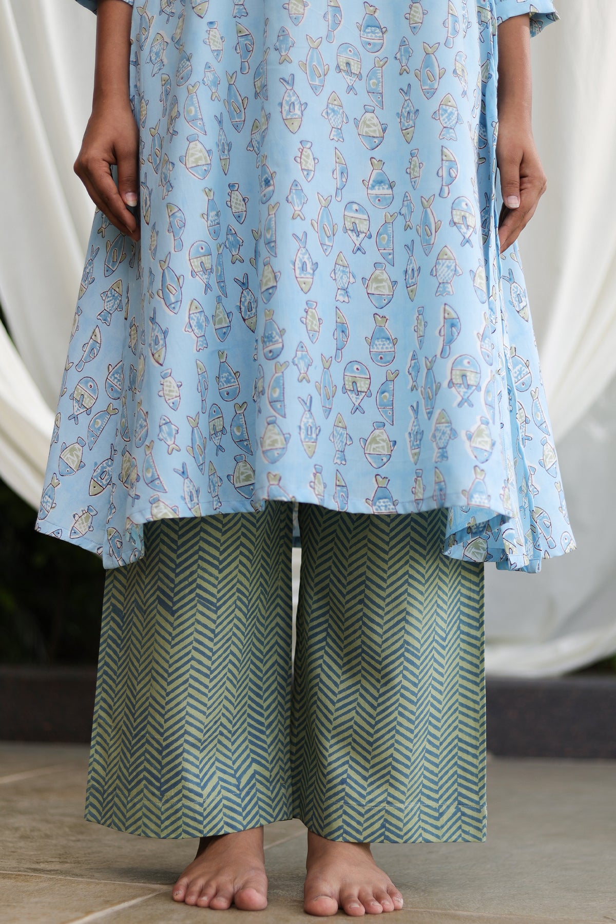 Blue Finny Kurta Set