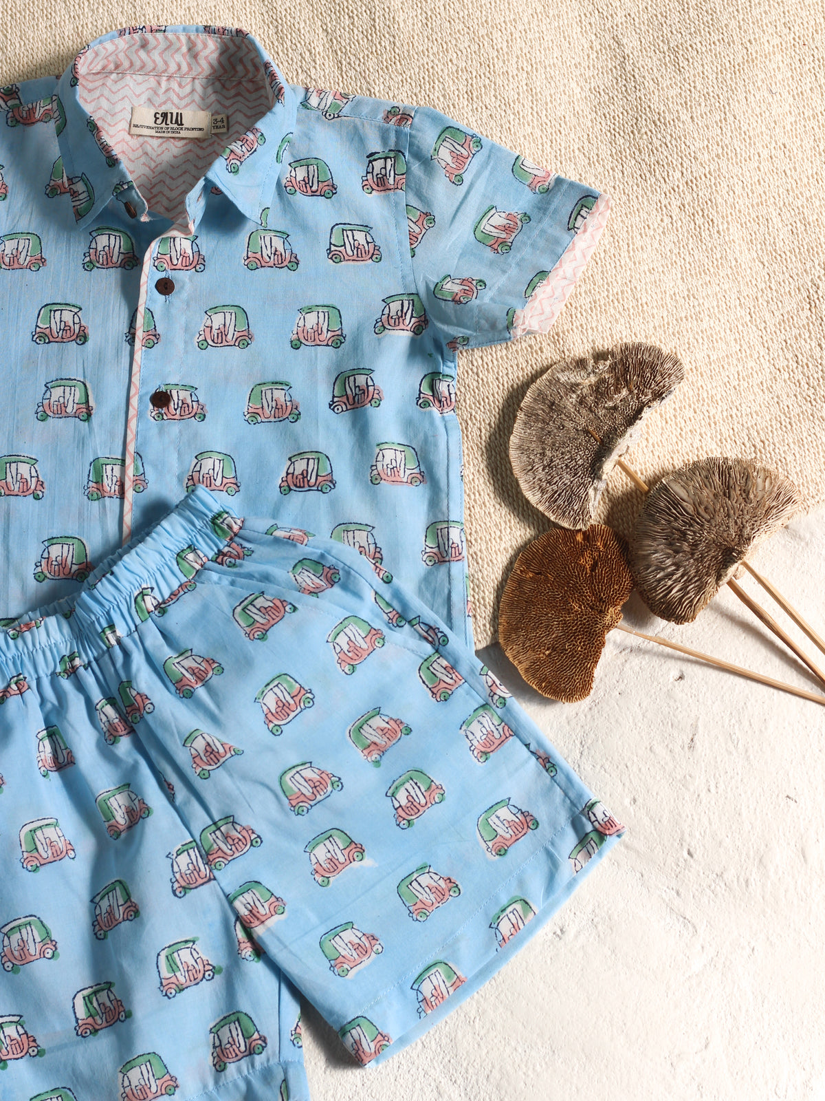KIDS AUTO-RICKSHAW SHIRT & SHORT SET