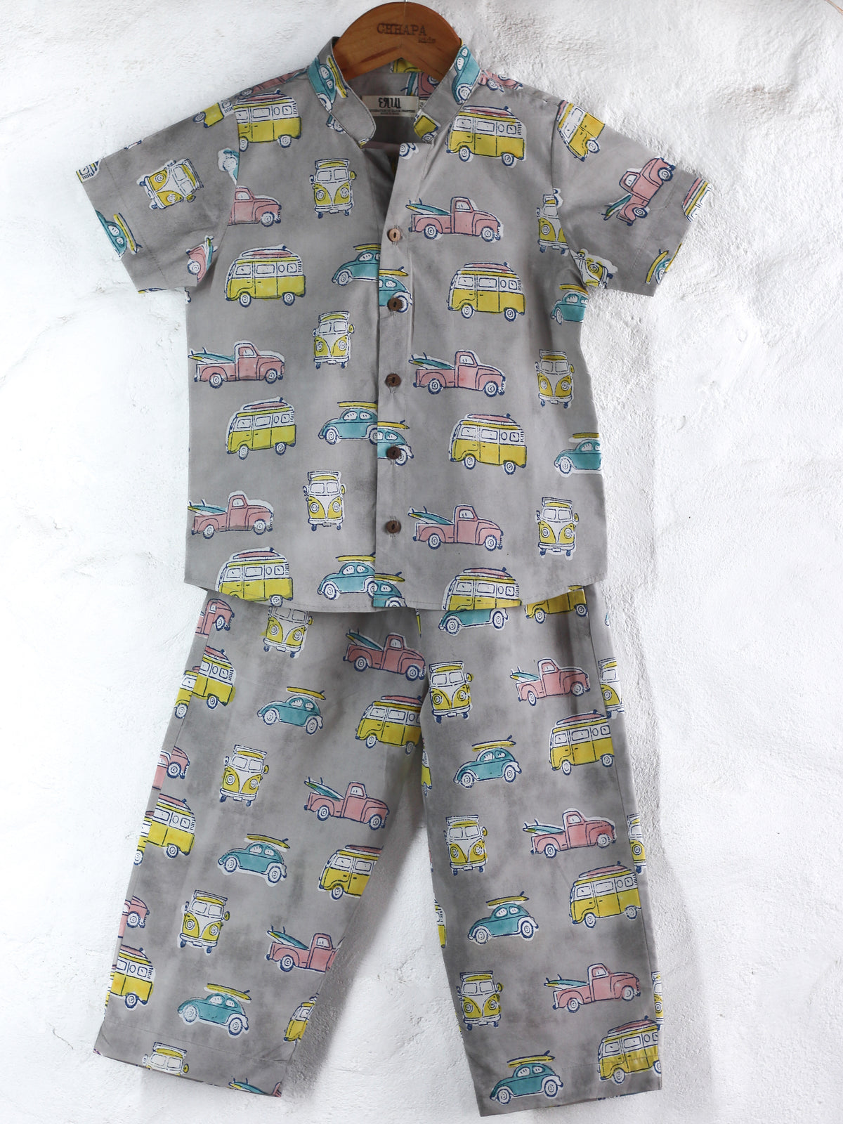 GRAY CAMPER VAN CO-ORD SET