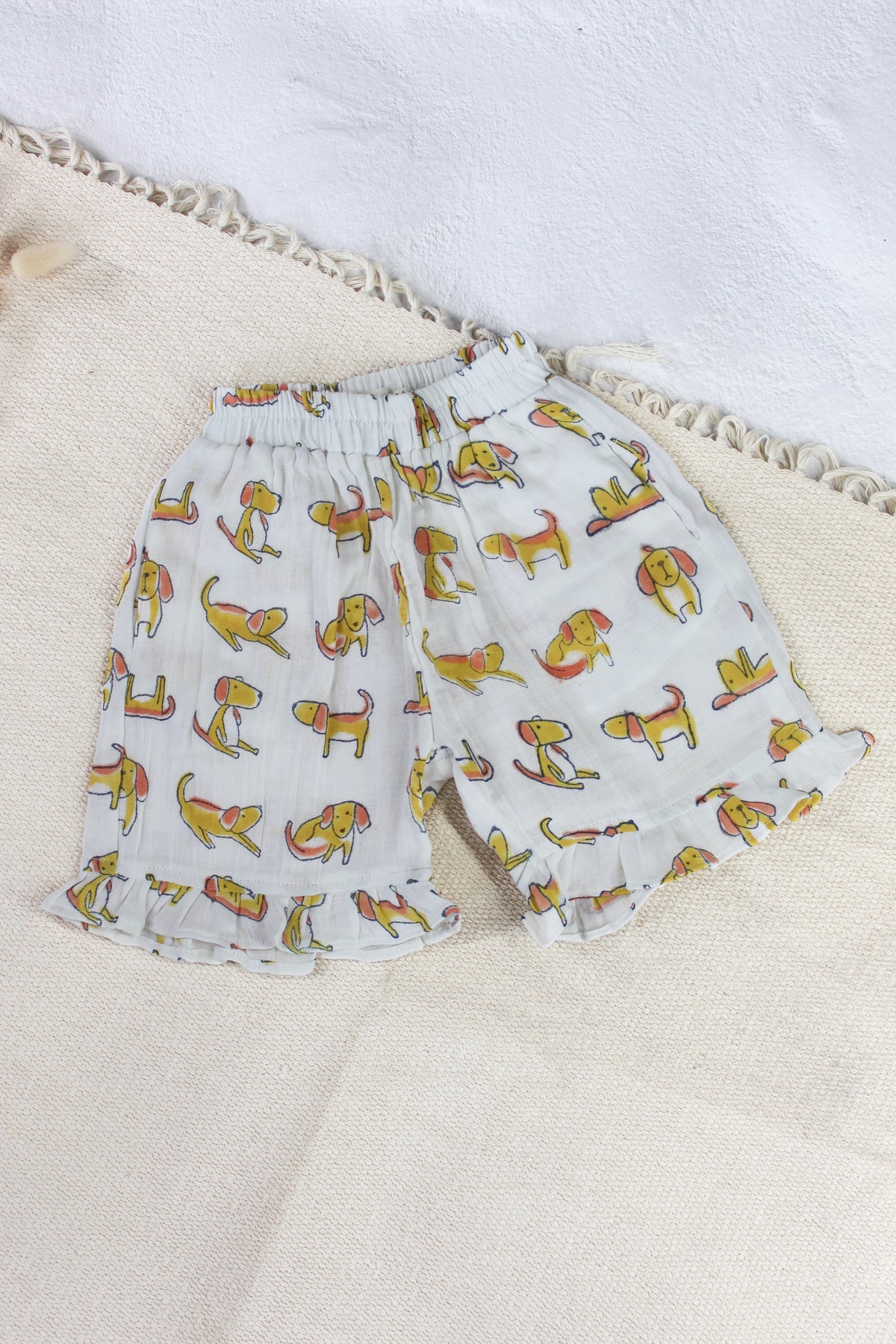 DOGGY DOODLE MUSLIN TOP & SHORT SET