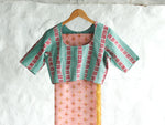 Blush Border Chanderi Blouse