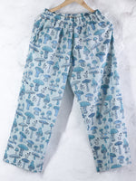 Skyblue Chevron with Mushroom Kurta set