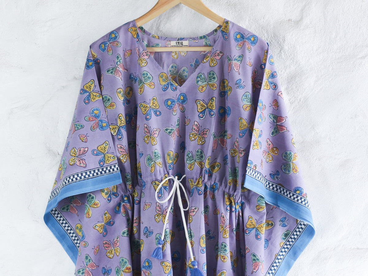 KAFTAN - Purple Butterfly