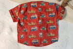 Bagru Maroon Retro Camper Van Shirt