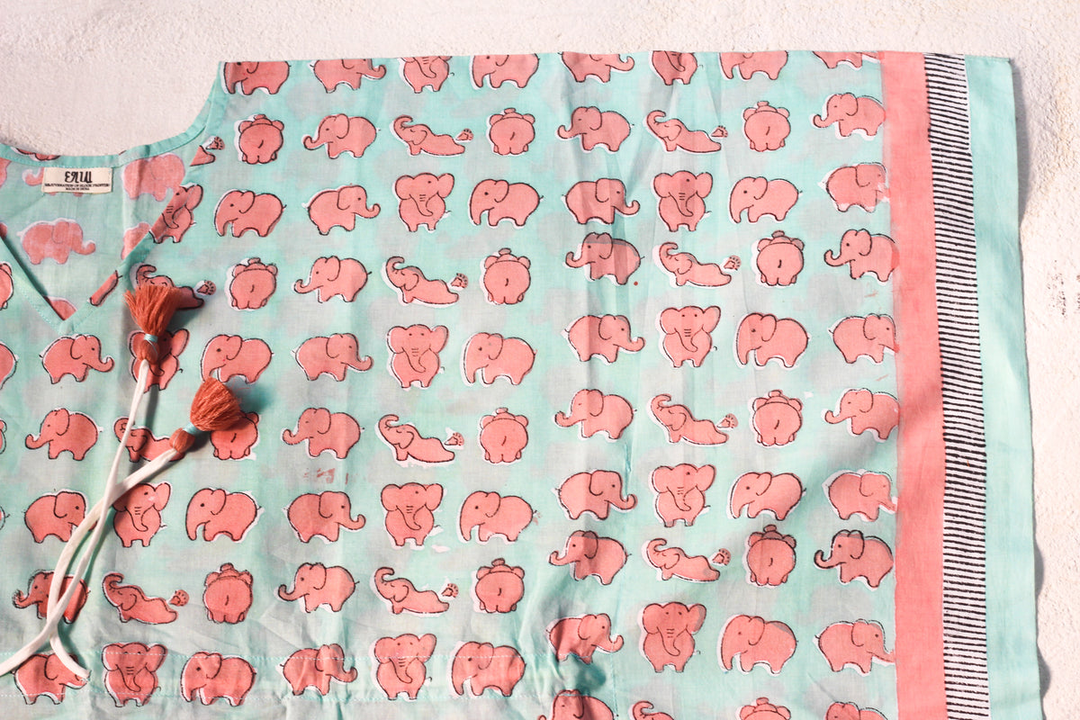ETI- MINT ELEPHANT KAFTAN