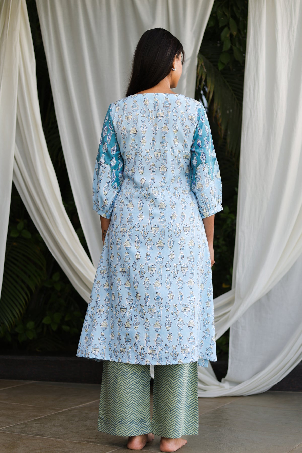 Blue Finny Kurta Set