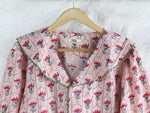 Peach Flower Jaal Lounge Set