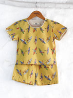 KIDS YELLOW KAYAK SHIRT & SHORT SET