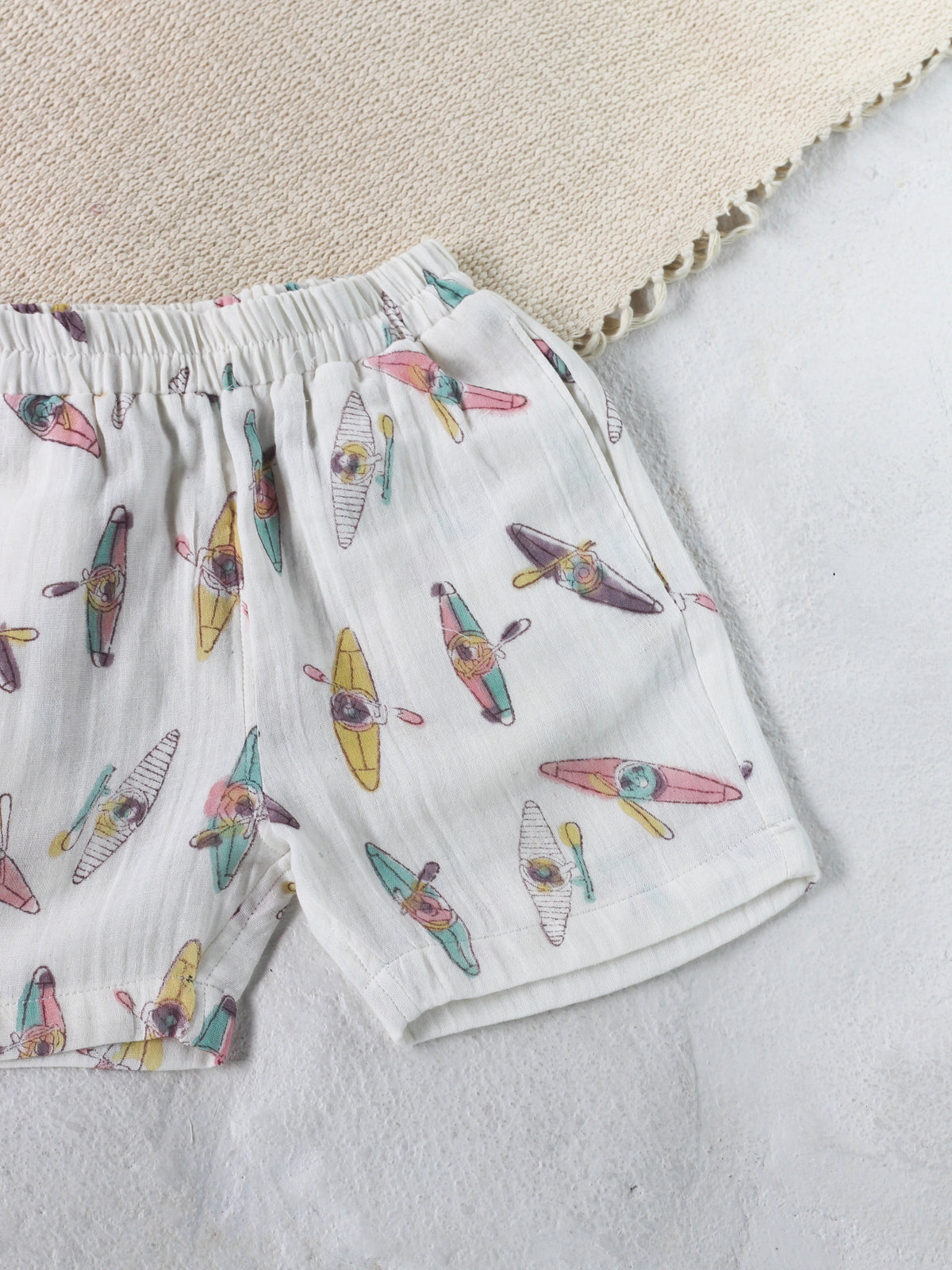 KIDS KAYAKING MUSLIN SHIRT & SHORT SET