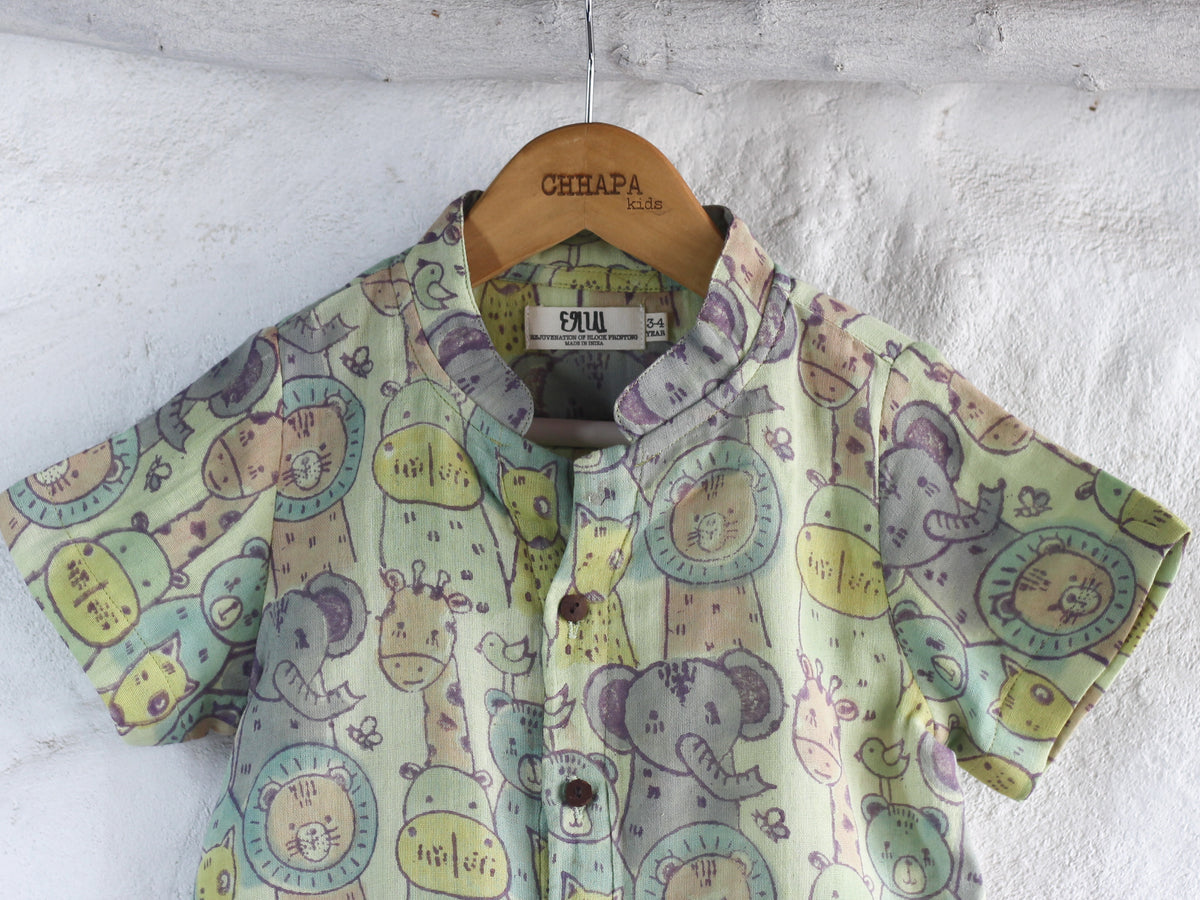 MUSLIN ANIMAL SAFARI CO-ORD SET