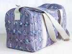 Purple birdie Duffle Bag