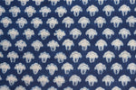Fabric -Indigo Flower Butti