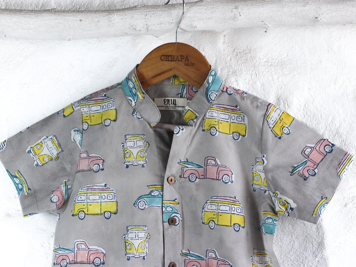 GRAY CAMPER VAN CO-ORD SET