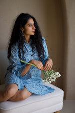 PAWS AND BLUE DRESS
