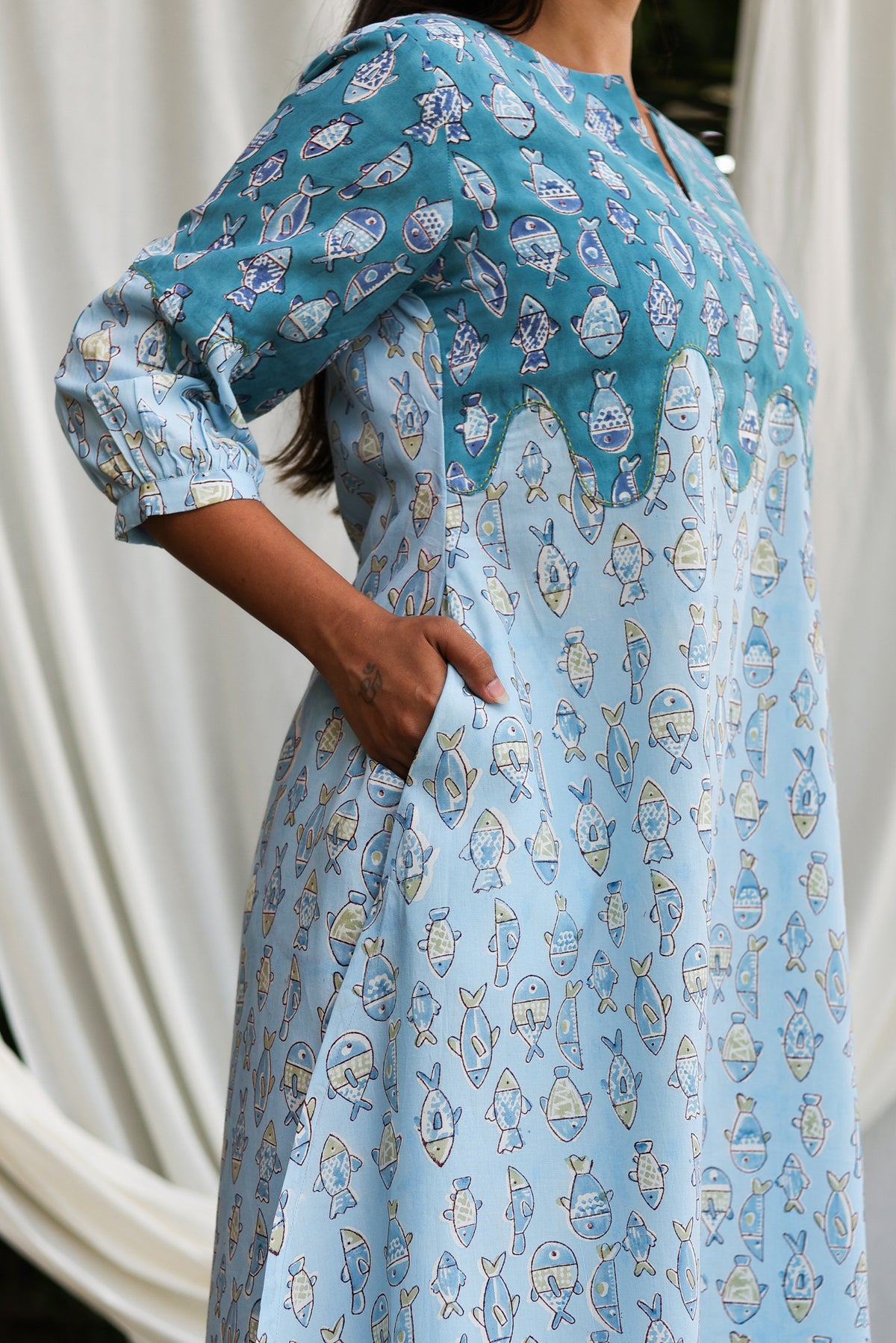 Blue Finny Kurta Set