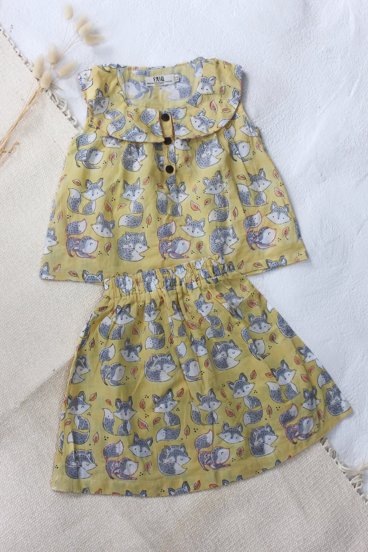 TOP & SKIRT SET WITH FOX