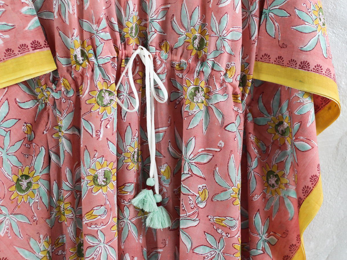 KAFTAN - PEACH KRISHNA JAAL