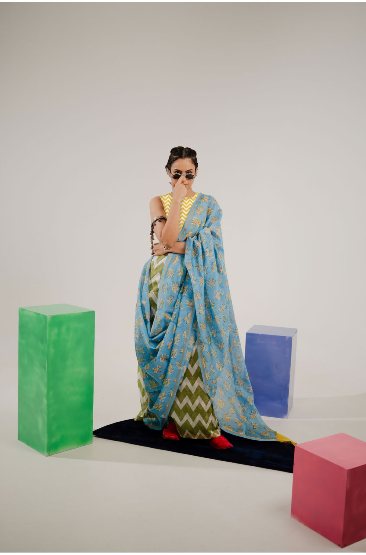Retro Safar Chanderi Saree