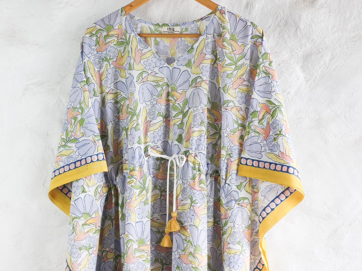 KAFTAN -Hummingbird With Blossoms