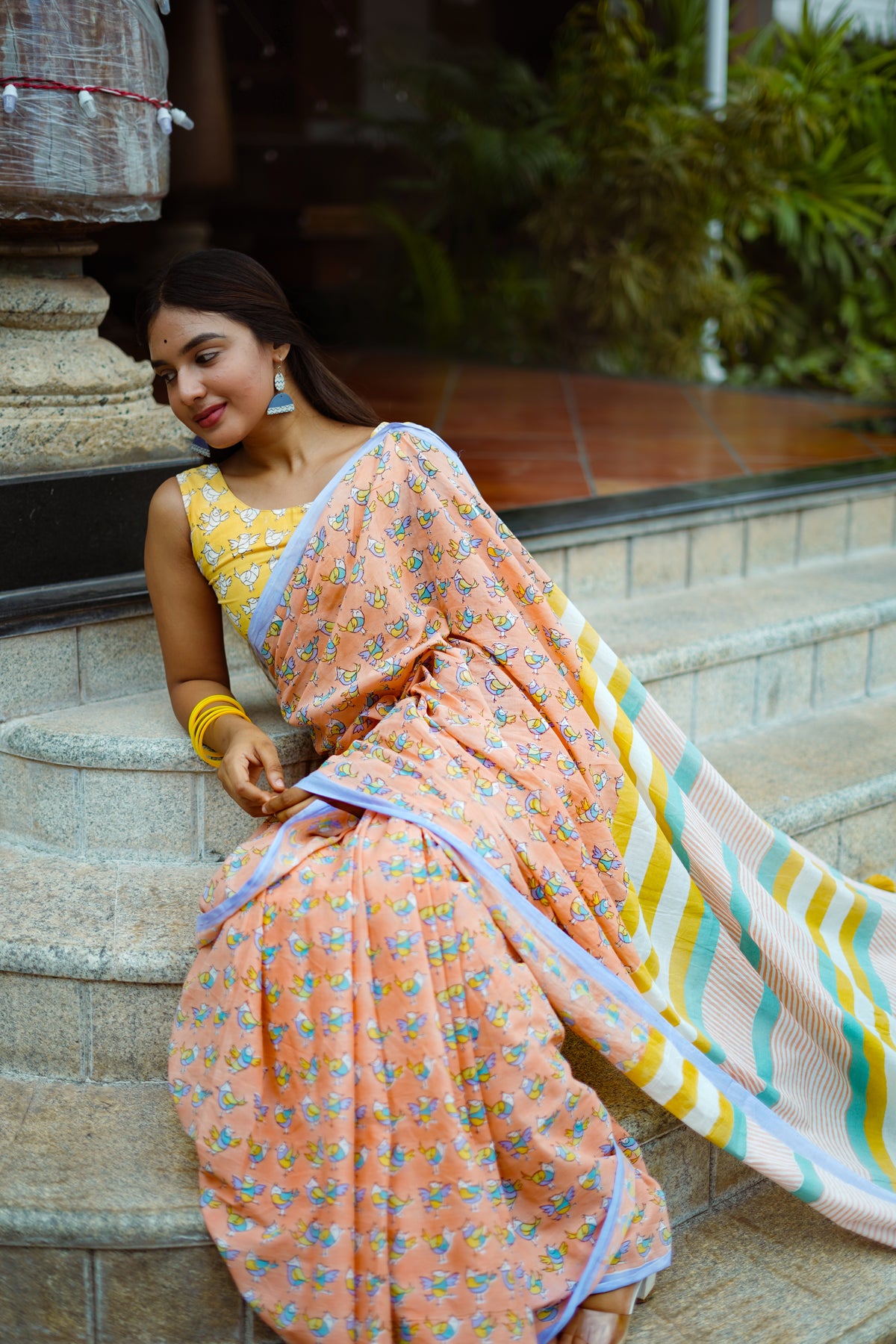 TUM MILE DIL KHILE - Mul Cotton Saree