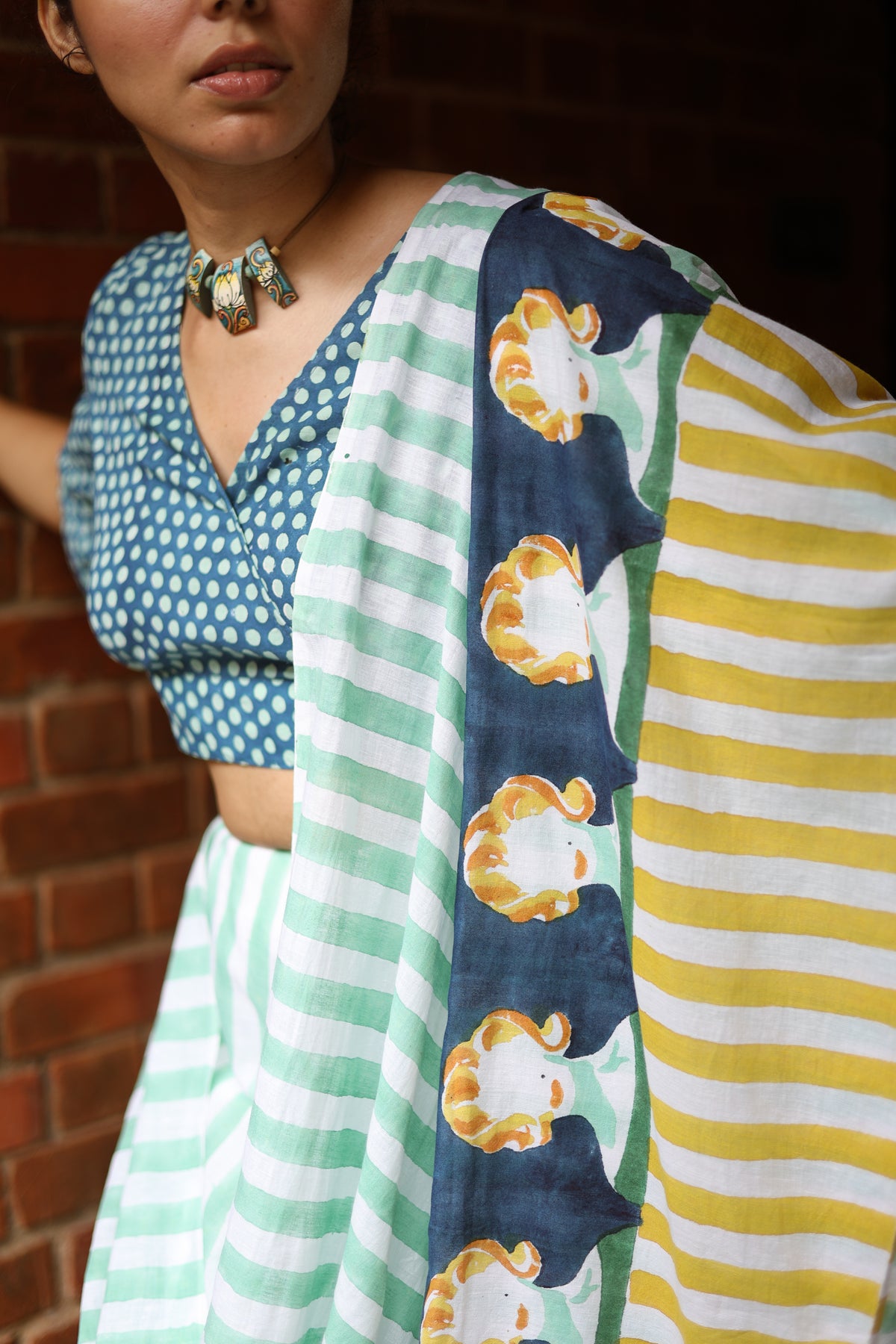 MARILYN – Handwoven Mul Cotton Saree