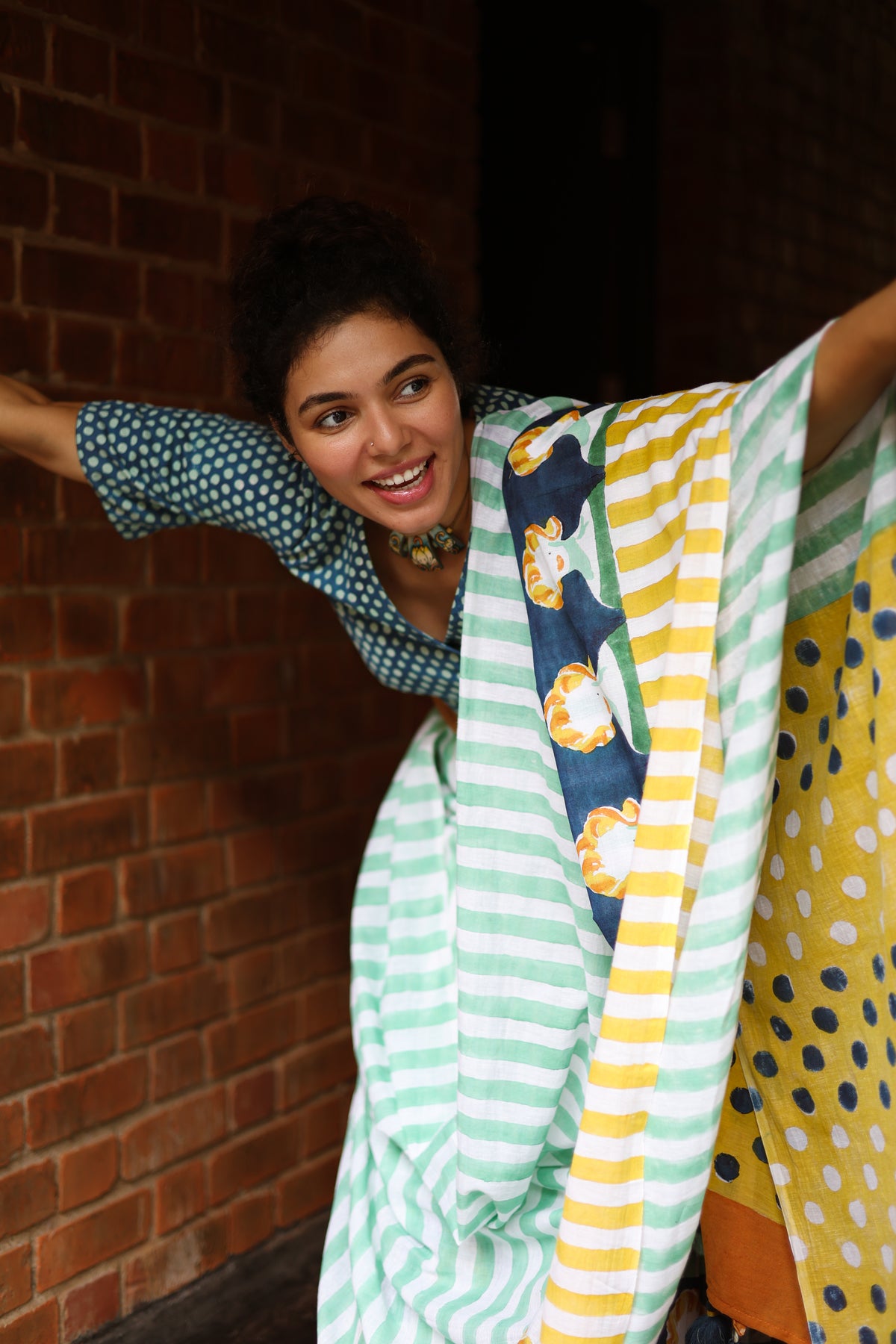 MARILYN – Handwoven Mul Cotton Saree