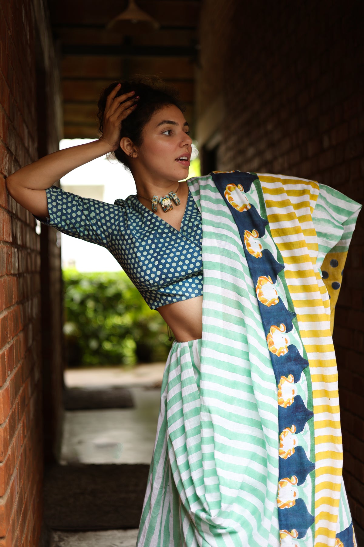 MARILYN – Handwoven Mul Cotton Saree