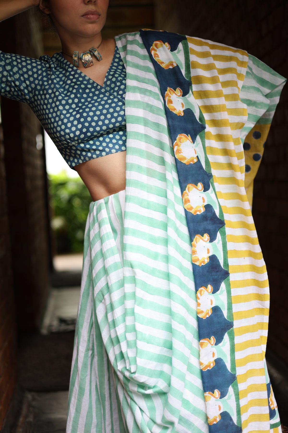 MARILYN – Handwoven Mul Cotton Saree
