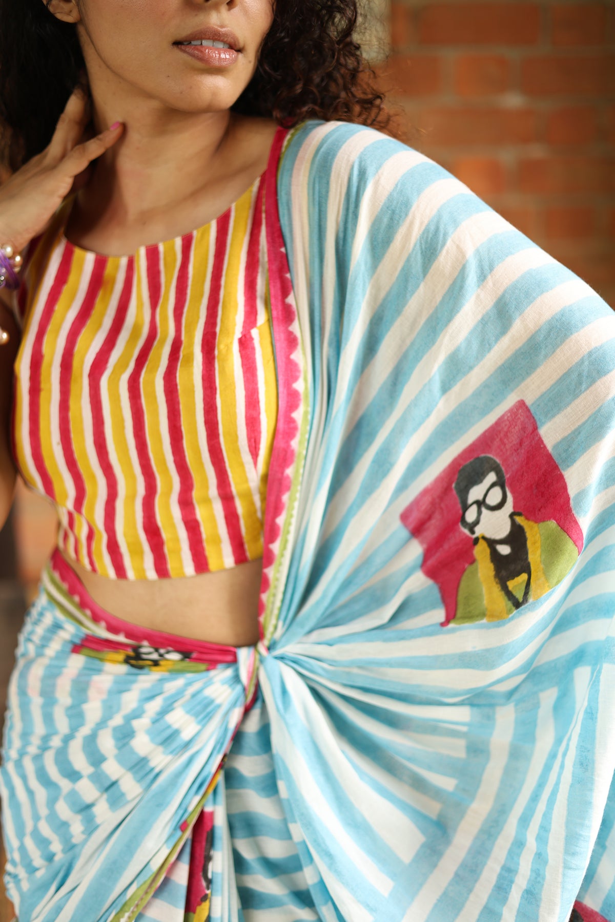 IRIS – Handwoven Mul Cotton Saree