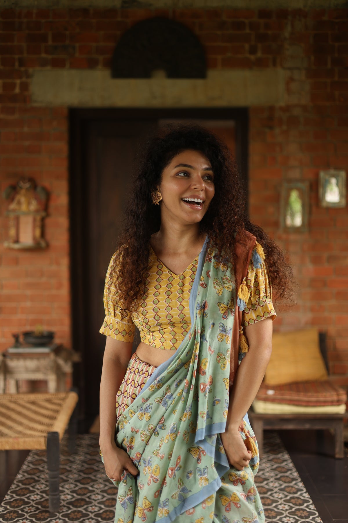 FLUTTER– Mul Cotton Saree
