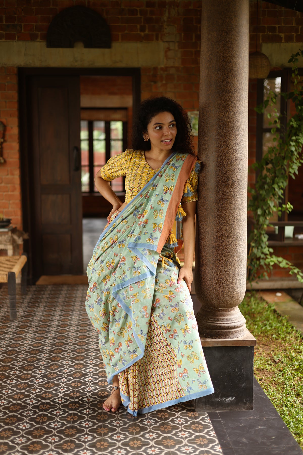FLUTTER– Mul Cotton Saree