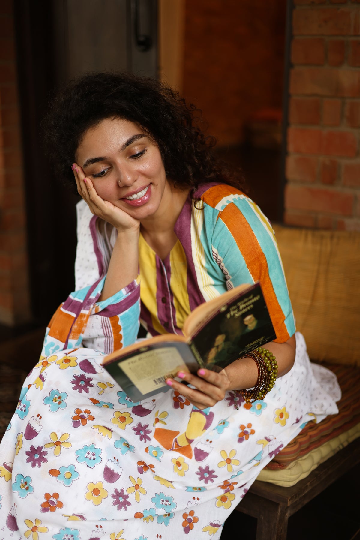 FRIDA IN A MEADOW – Mul Cotton Saree