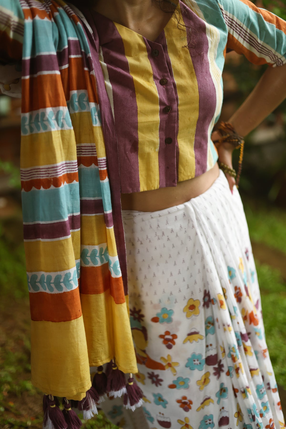 FRIDA IN A MEADOW – Mul Cotton Saree